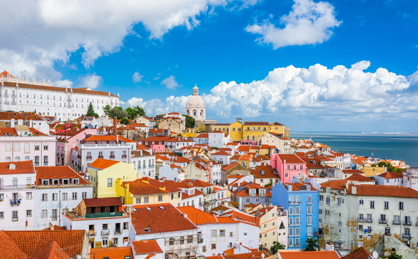 Lisbon rooftops and skyline